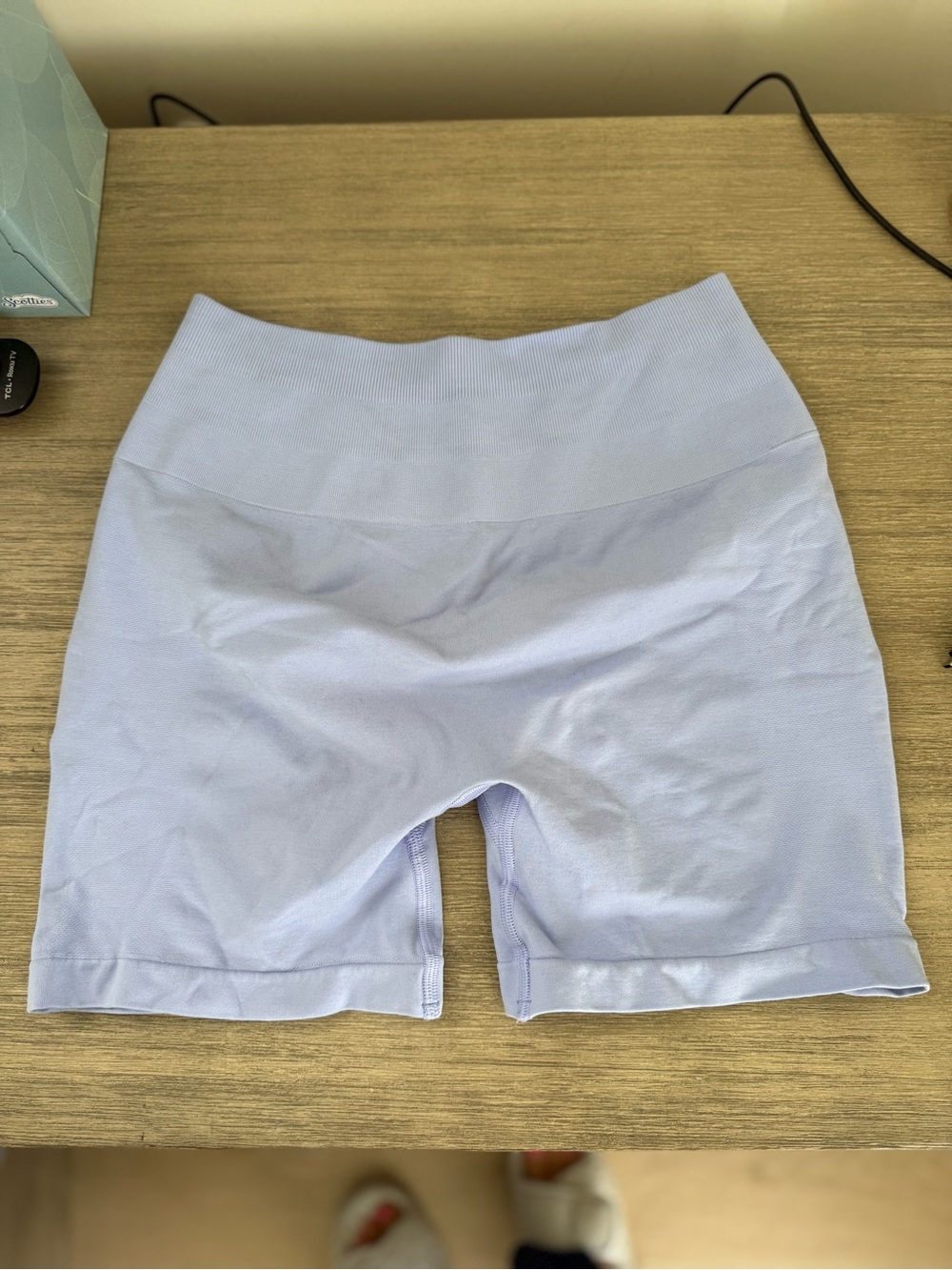 Alphalete Light Lavender Seamless Athletic Bike Shorts
